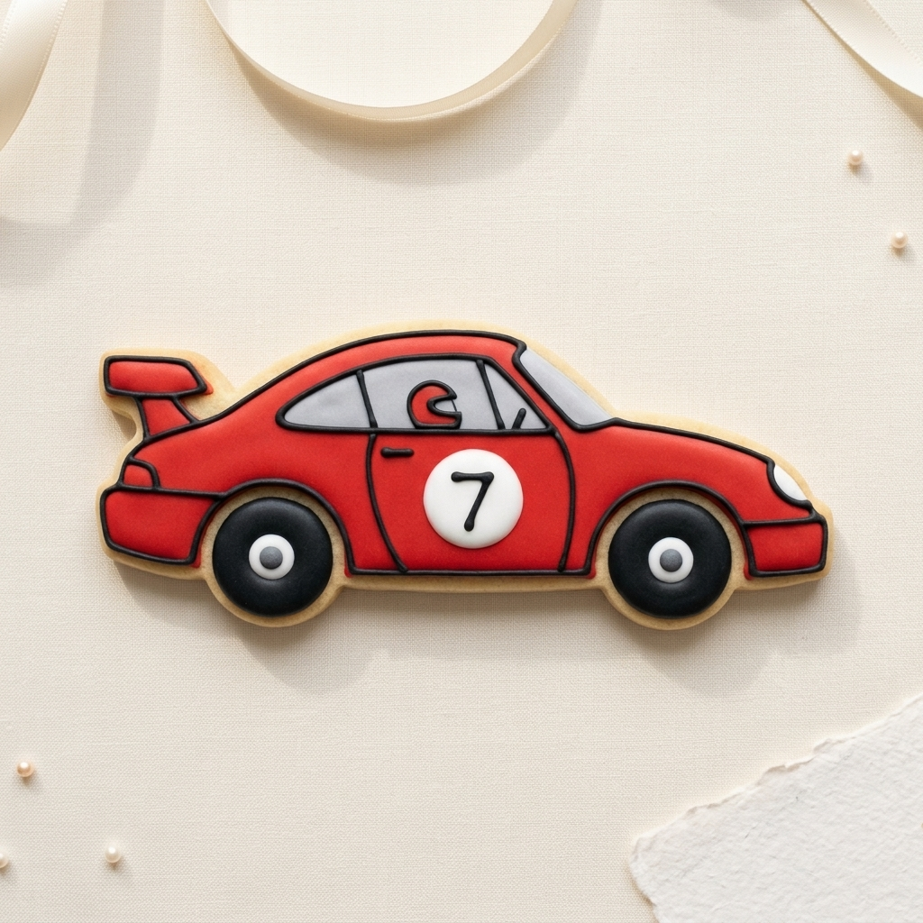 Race Car Cookie Cutter, 3D Printed Fast Birthday