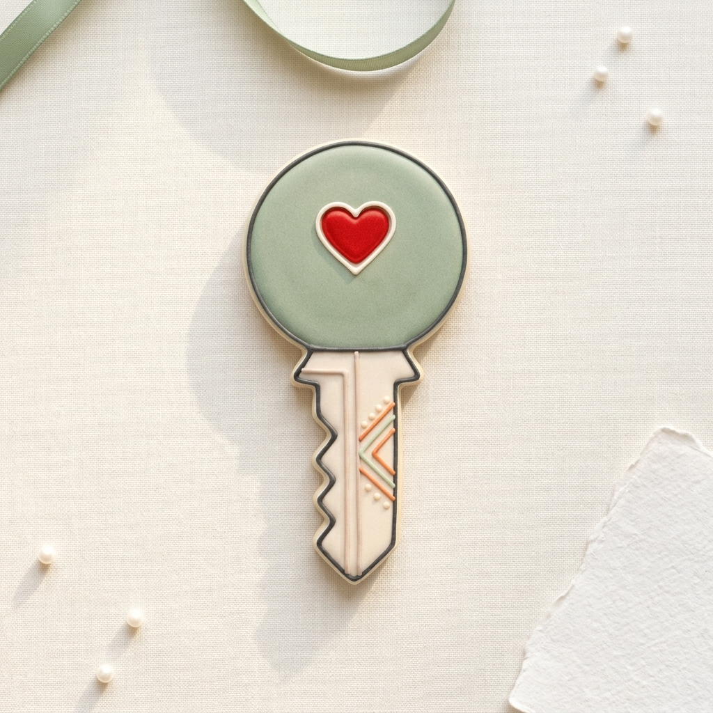 House Key Cookie Cutter, 3D Printed Housewarming