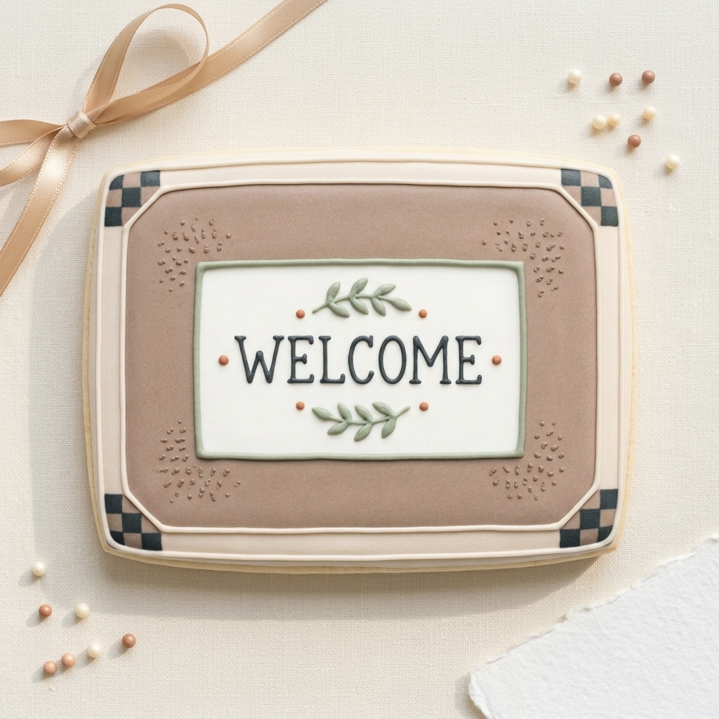 Welcome Mat Cookie Cutter, 3D Printed Housewarming