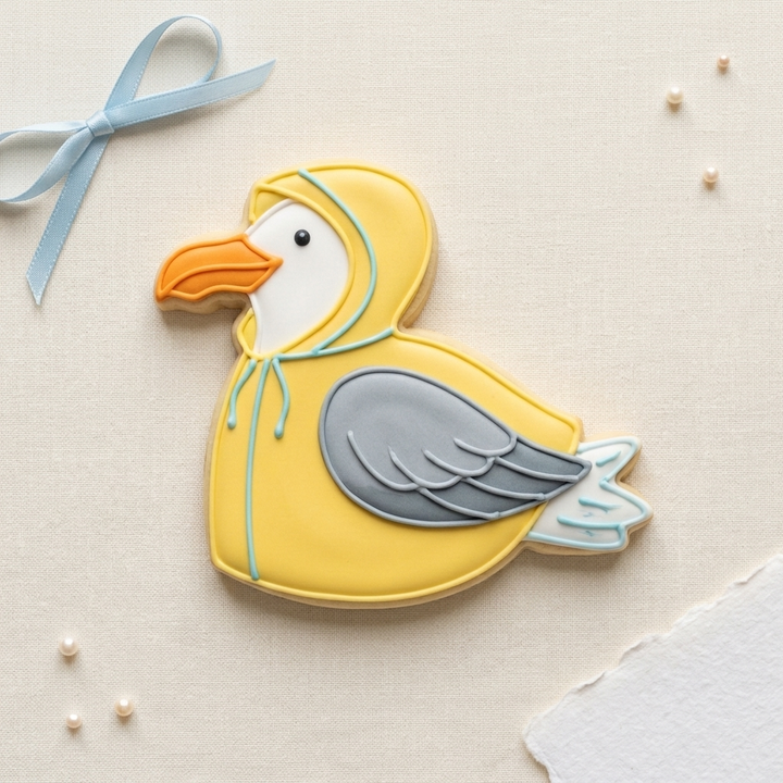 Raincoat Seagull Cookie Cutter, 3D Printed Animal Theme