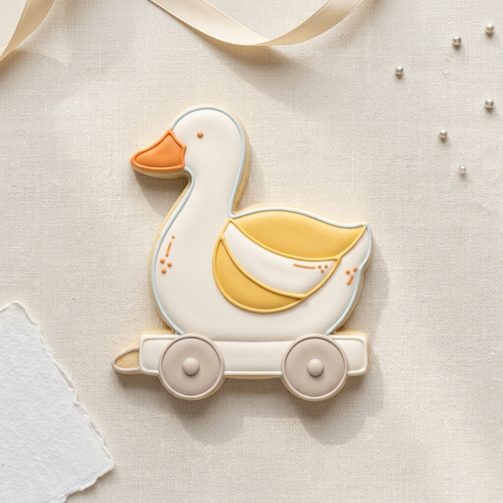 Wooden Goose Pull Toy Cookie Cutter, 3D Printed Animal Theme