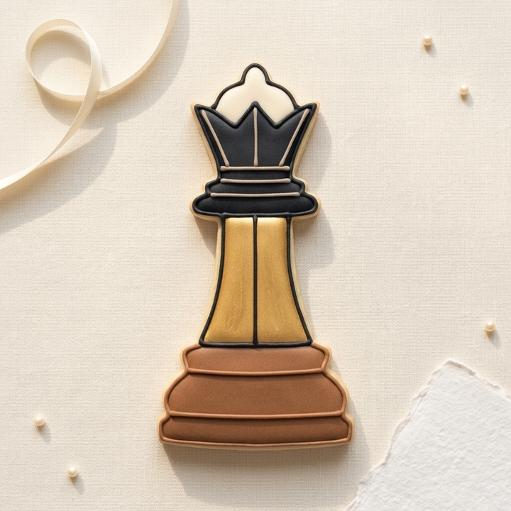 Chess Queen Cookie Cutter, 3D Printed Party Theme