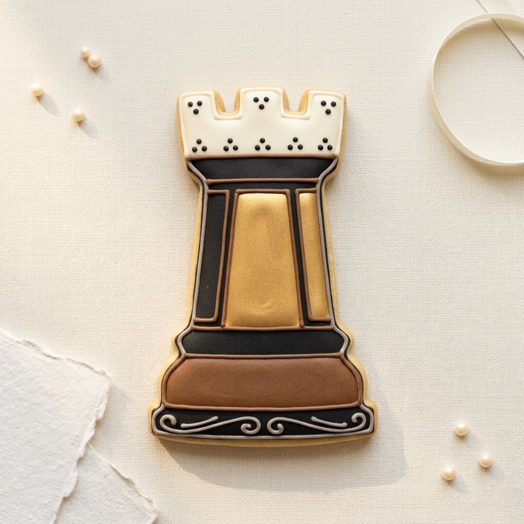 Chess Rook Cookie Cutter, 3D Printed Fantasy Theme