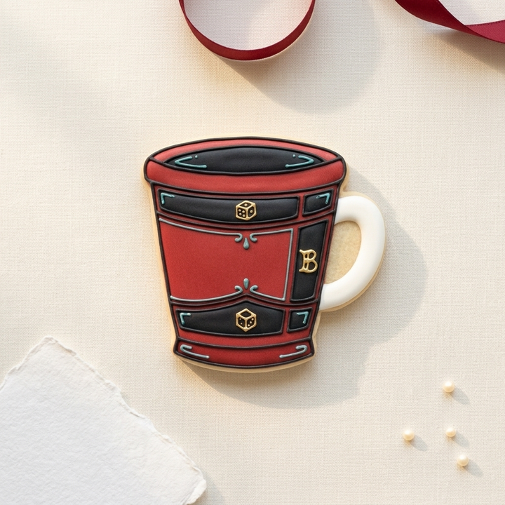 Bunco Dice Cup Cookie Cutter, 3D Printed Game Night