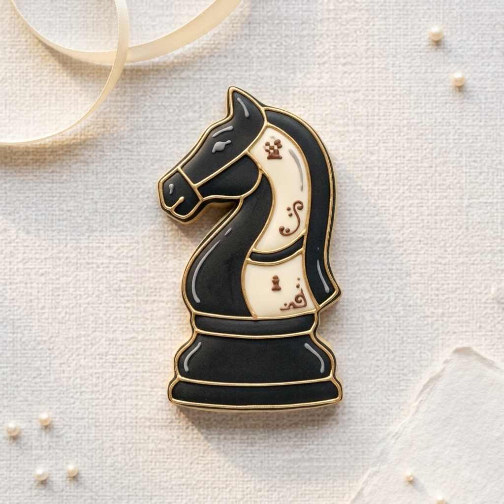 Chess Knight Piece Cookie Cutter, 3D Printed Fantasy Theme