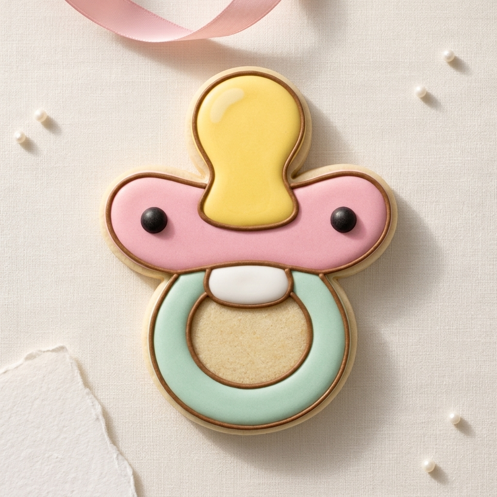 Pacifier Cookie Cutter - Baby Shower Cookie Cutter - 3D Printed Cookie Cutter