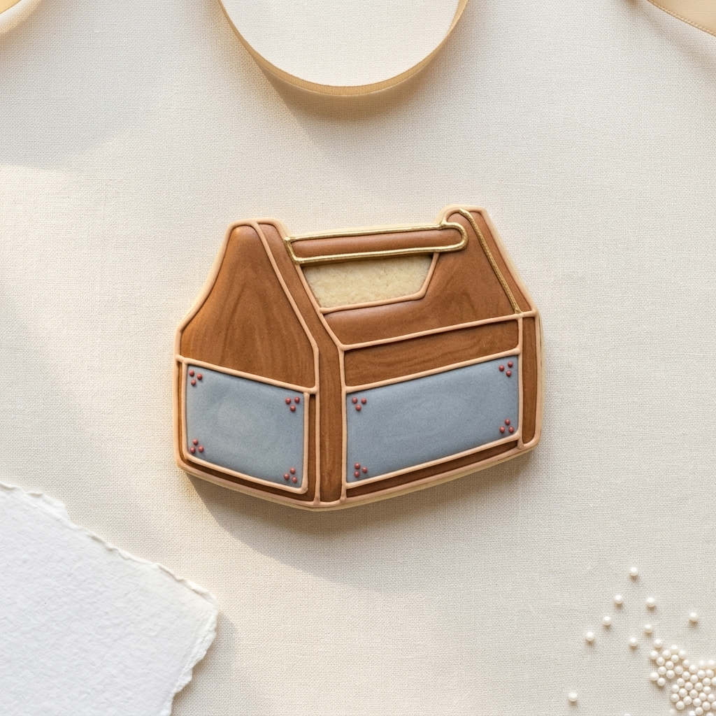 Carpenter Sawhorse Toolbox Cookie Cutter, 3D Printed Party Theme
