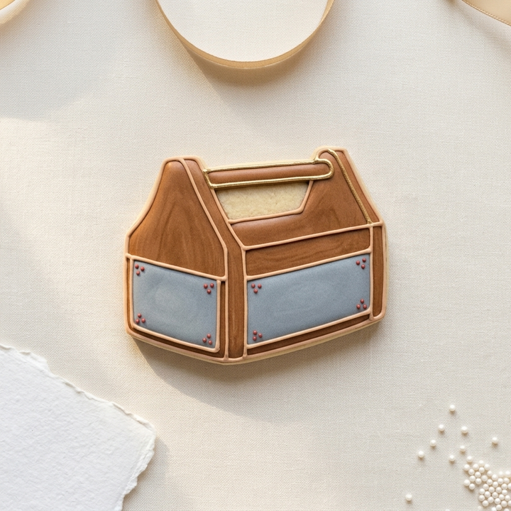 Carpenter Sawhorse Toolbox Cookie Cutter, 3D Printed Party Theme