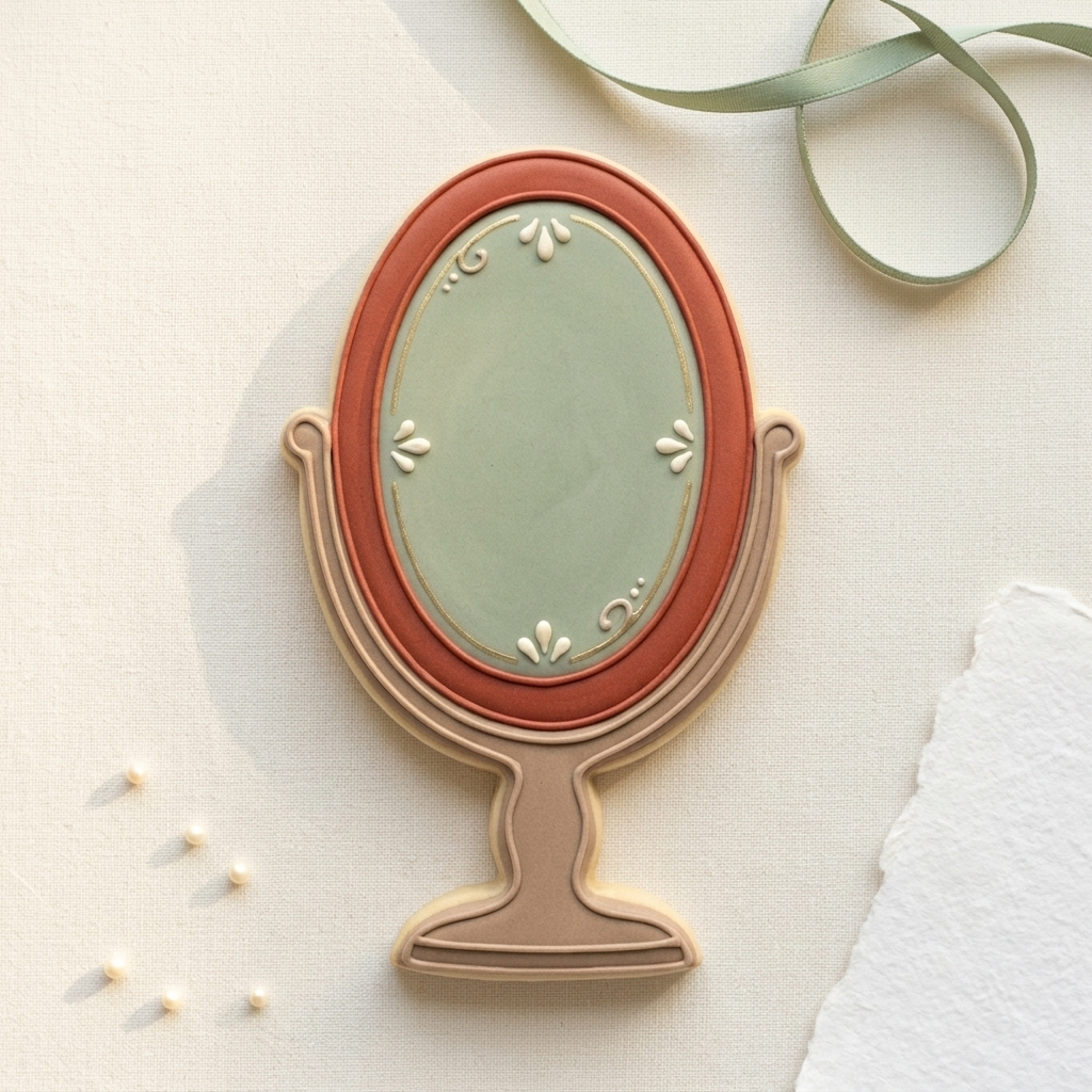 Fireplace Mantel Mirror Cookie Cutter, 3D Printed Party Theme
