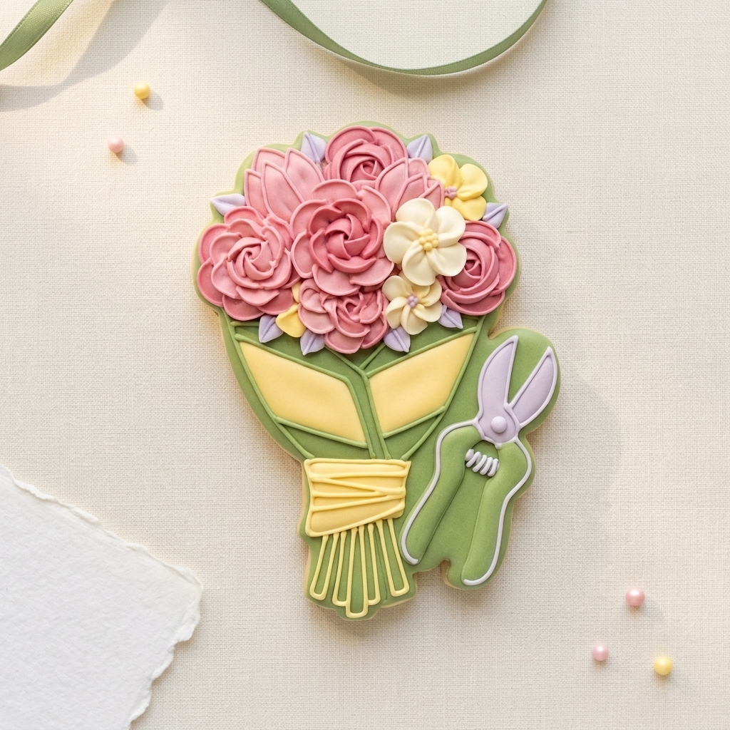 Floral Bouquet Garden Octet Cookie Cutter Set 3D Printed Bundle