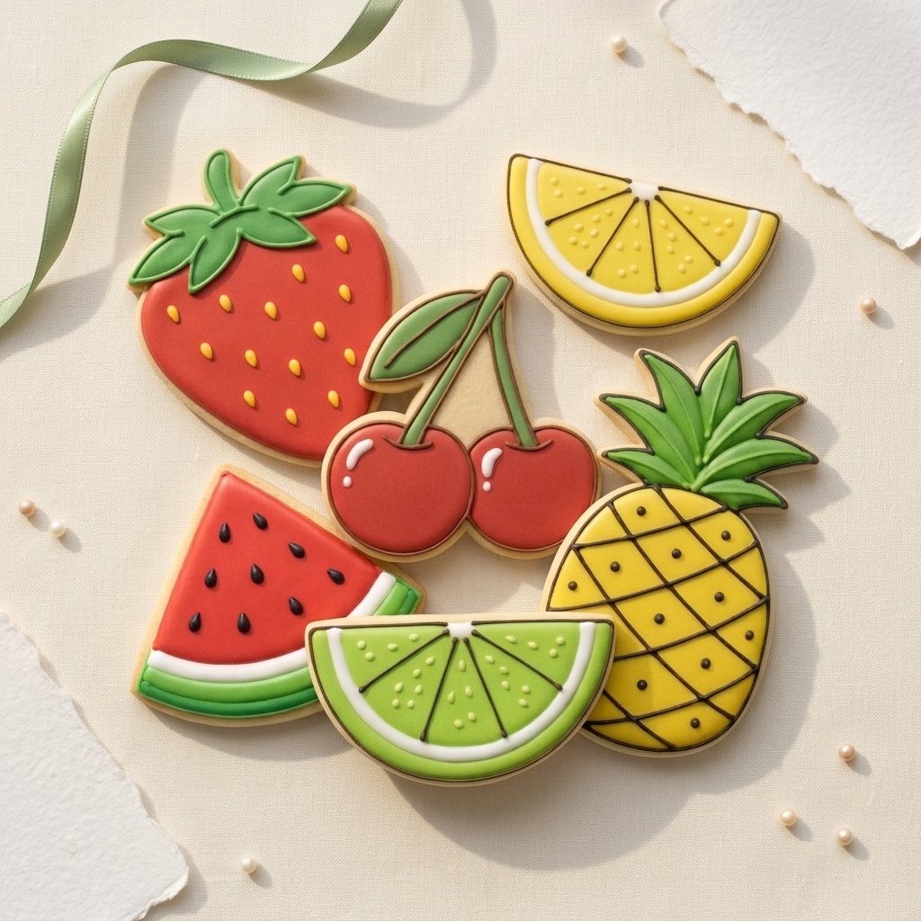 Fruit Cookie Cutter Set - Summer Fruit Bundle - 3D Printed Picnic Party Cutters