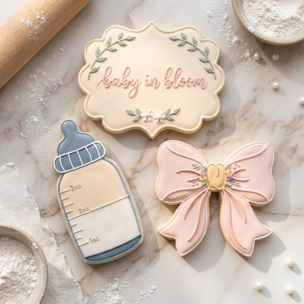Baby Shower Cookie Cutter Set Berry Sweet Keepsake Bundle 3D Printed Cutters