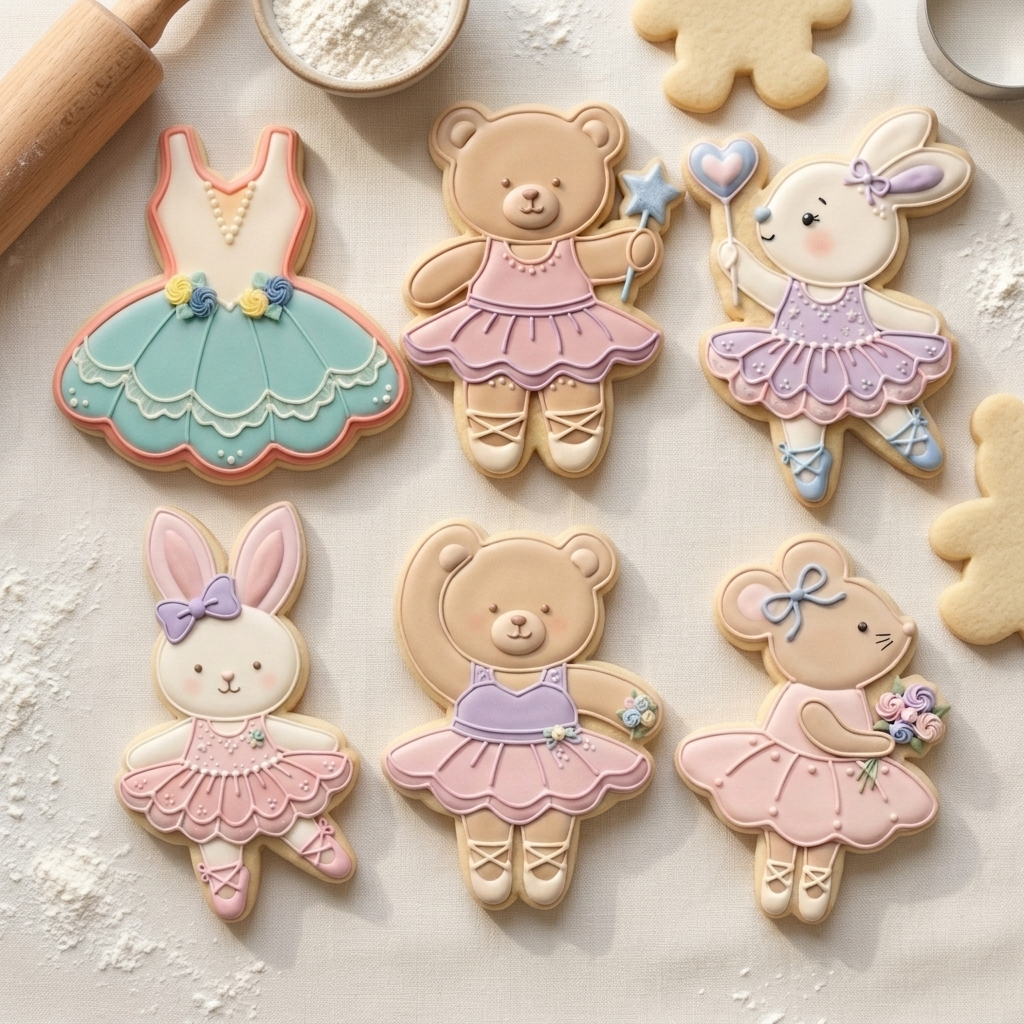 Ballet Dance Cookie Cutter Set   Recital Party Bundle   3D Printed Cutters