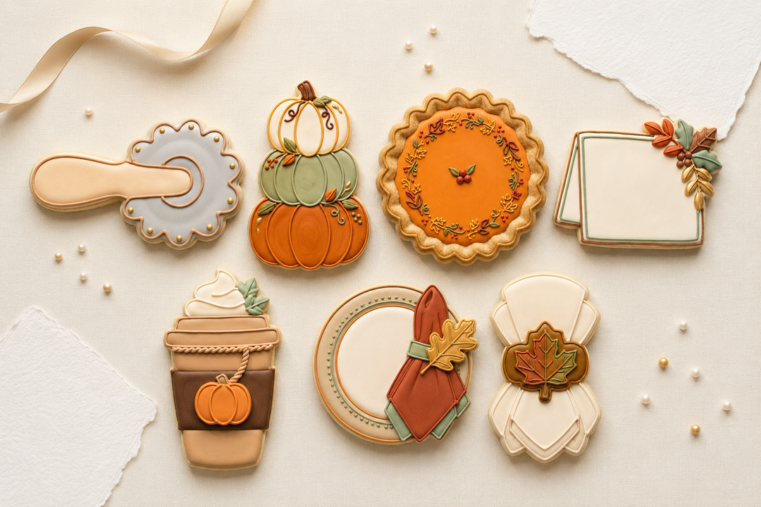 Thanksgiving Cookie Cutter Set   Fall Host Bundle   3D Printed Cutters