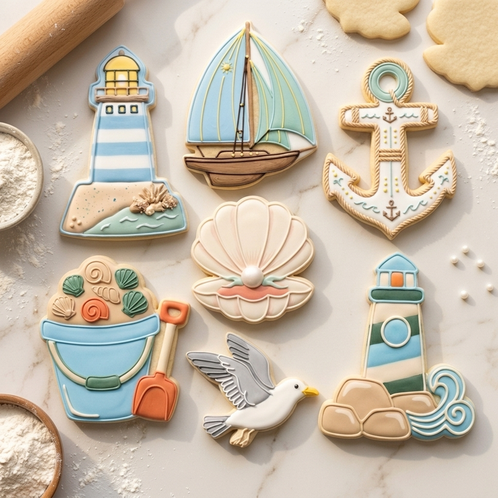 Coastal Grandmother Cookie Cutter Set Coastal Grandmother Nantucket Set Bundle 3D Printed Cutters