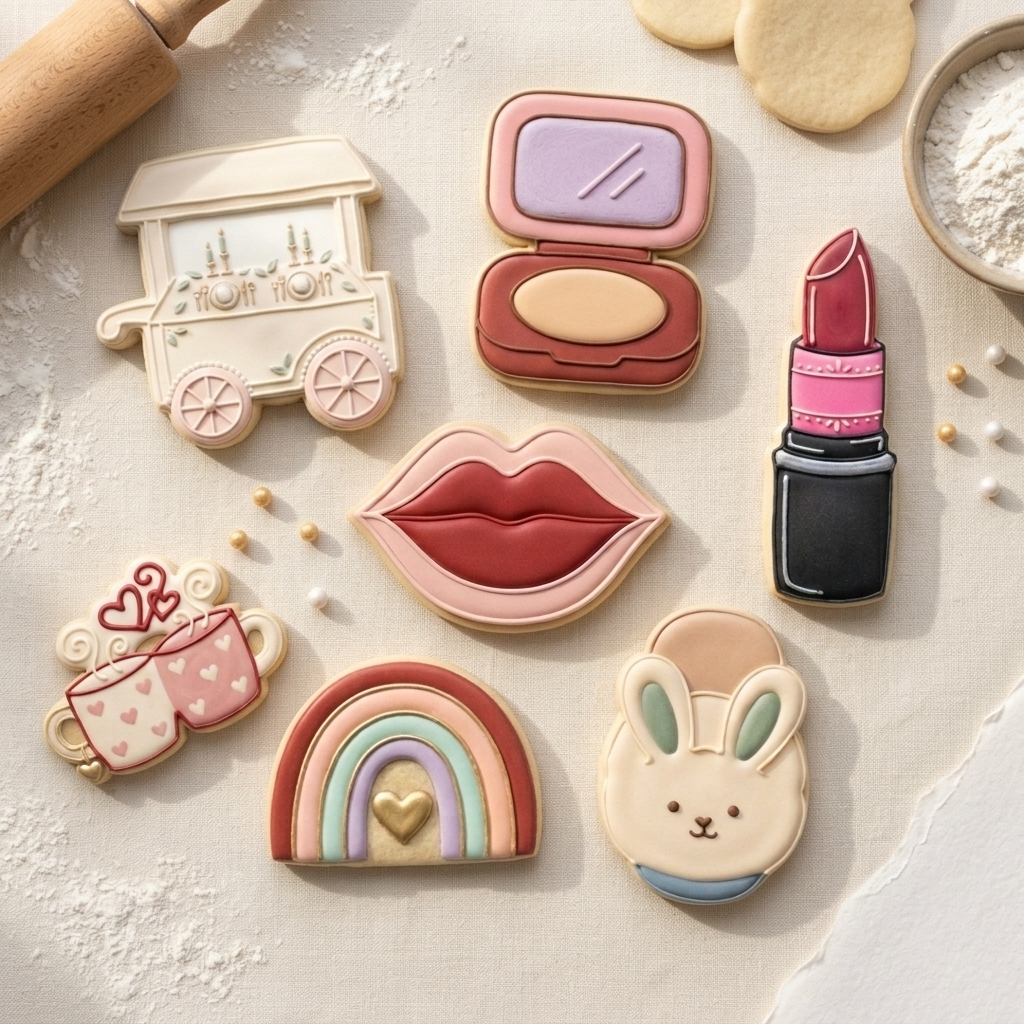 Galentines Cookie Cutter Set Galentines Brunch Glam Set Bundle 3D Printed Cutters
