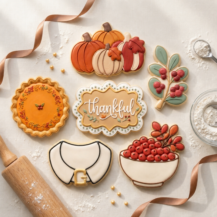 Friendsgiving Cookie Cutter Set Friendsgiving Hostess Set Bundle 3D Printed Cutters