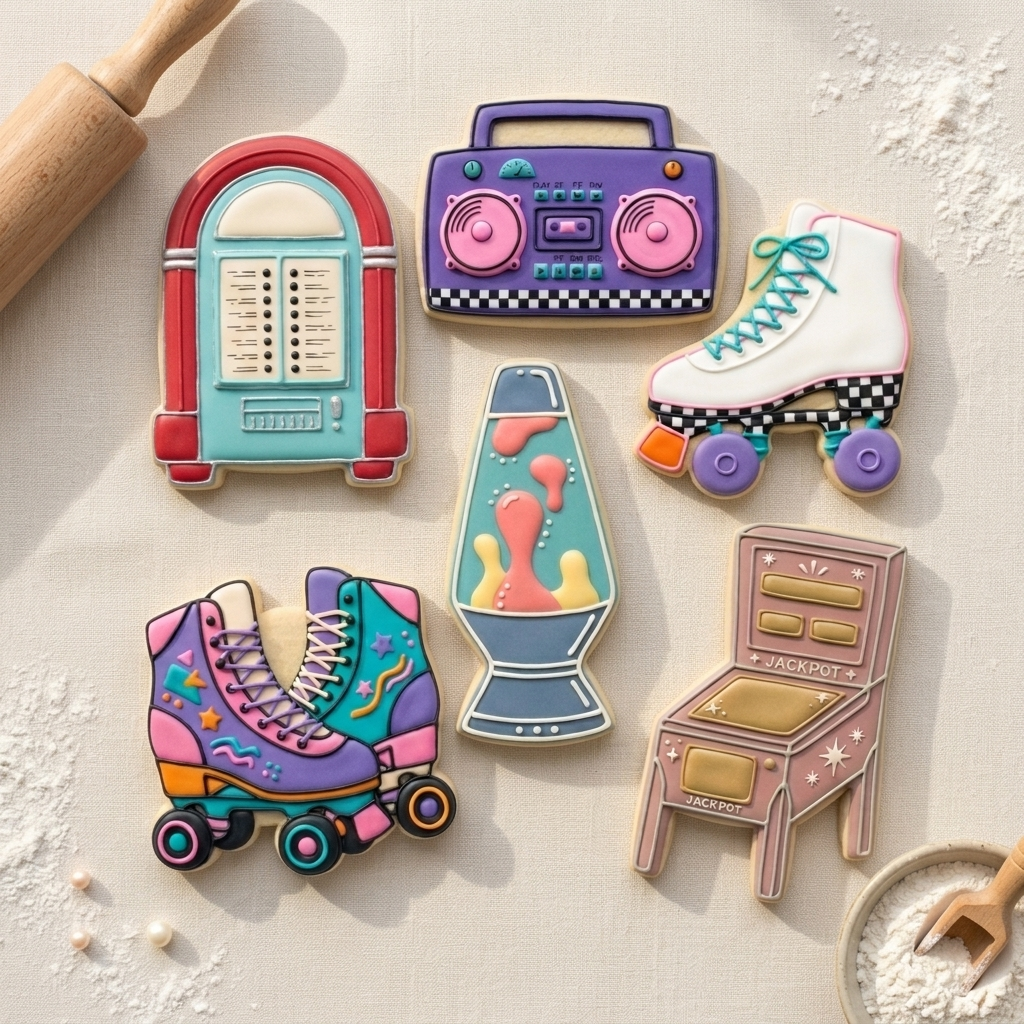 Disco 70s Cookie Cutter Set Disco 70s Retro Birthday Set Bundle 3D Printed Cutters