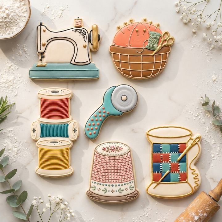 Sewing Cookie Cutter Set Sewing Quilting Craft Set Bundle 3D Printed Cutters