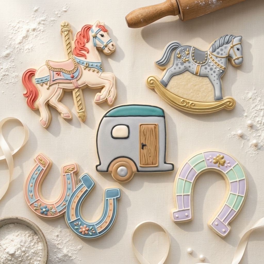 Equestrian Cookie Cutter Set Equestrian Horse Girl Set Bundle 3D Printed Cutters
