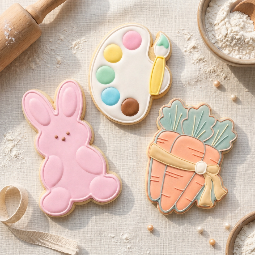 Easter Cookie Cutter Set Bunny Egg Carrot Easter Trio Bundle 3D Printed Cutters