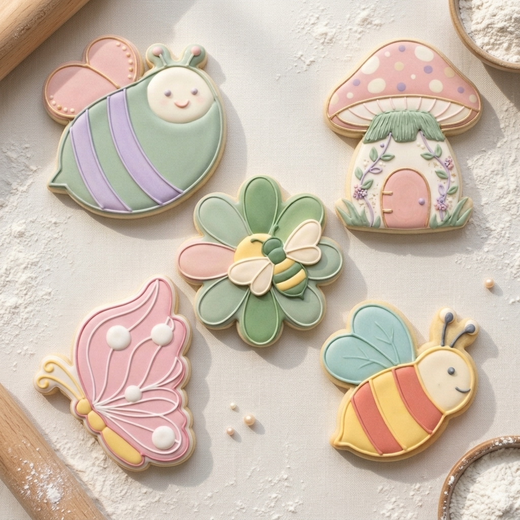 Bee Daisy Honey Garden Set Cookie Cutter Set 3D Printed Bundle