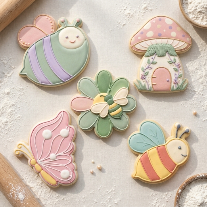 Bee Daisy Honey Garden Set Cookie Cutter Set 3D Printed Bundle