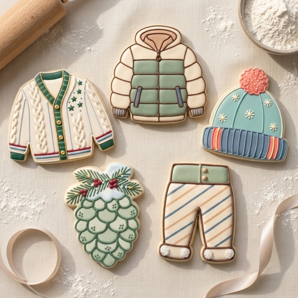 Cozy Christmas Pajama Loungewear Set Cookie Cutter Set 3D Printed Bundle