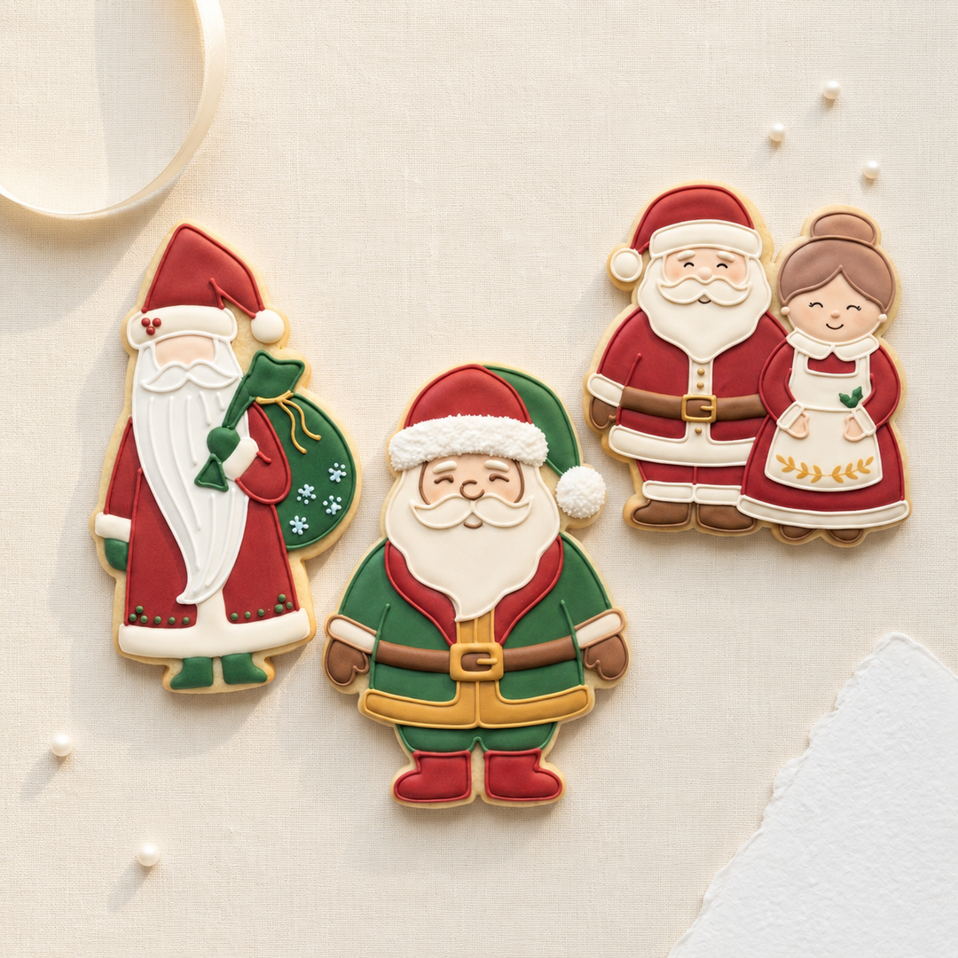 Santa Squad Christmas Trio Cookie Cutter Set 3D Printed Bundle