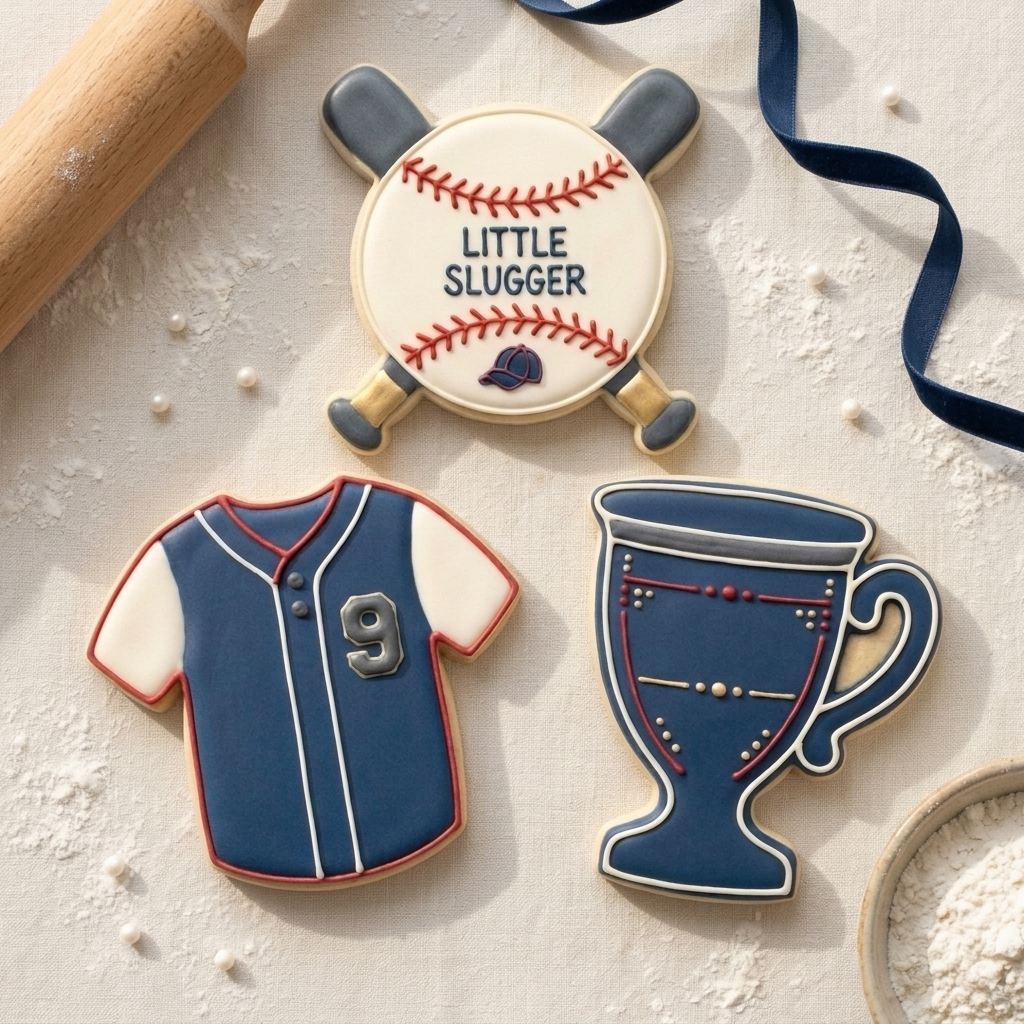 Baseball Little Slugger Trio Cookie Cutter Set 3D Printed Bundle