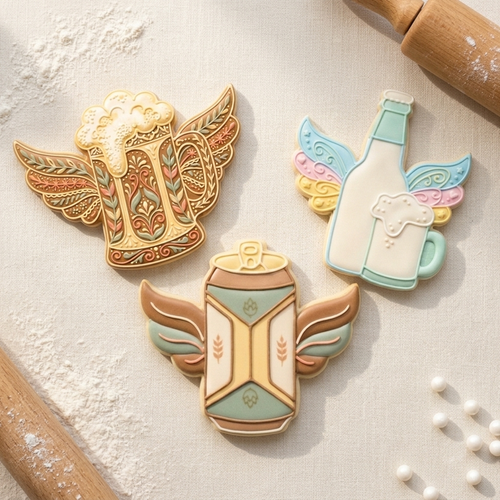 Beer and Brew Trio Cookie Cutter Set 3D Printed Bundle