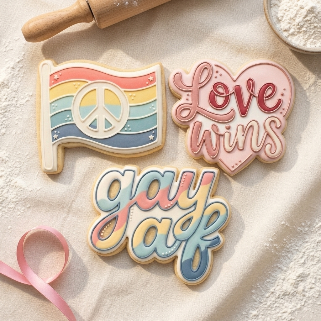 Pride Love Wins Trio Cookie Cutter Set 3D Printed Bundle