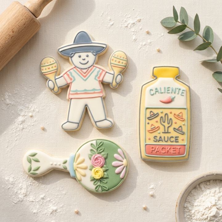 Cinco de Mayo Fiesta Trio Cookie Cutter Set 3D Printed Bundle