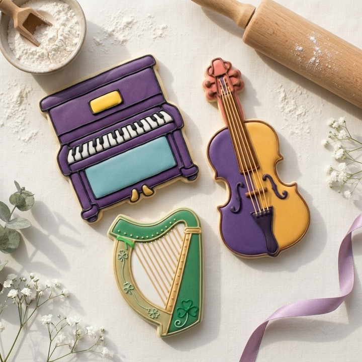 Classical Music Maestro Trio Cookie Cutter Set 3D Printed Bundle