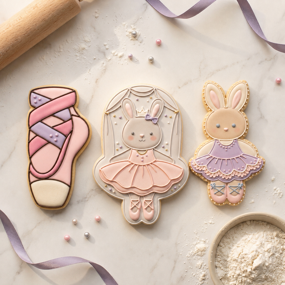 Ballet Recital Trio Cookie Cutter Set 3D Printed Bundle