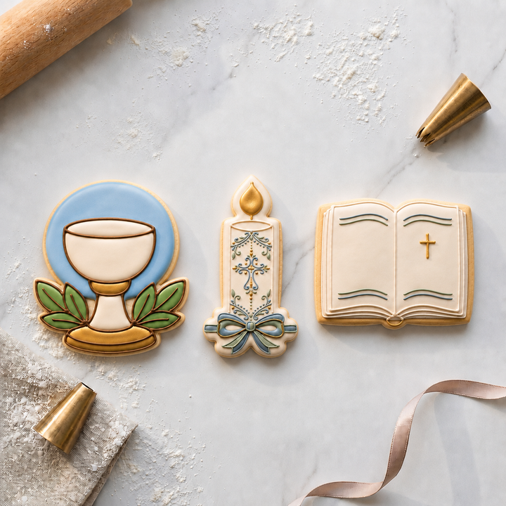 First Communion Faith Trio Cookie Cutter Set 3D Printed Bundle