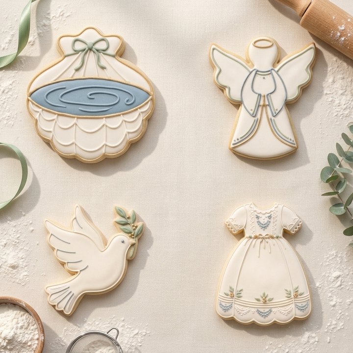 Baptism Welcome Baby Quartet Cookie Cutter Set 3D Printed Bundle