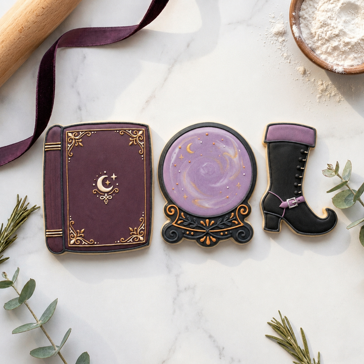 Witchy Mystic Trio Cookie Cutter Set 3D Printed Bundle