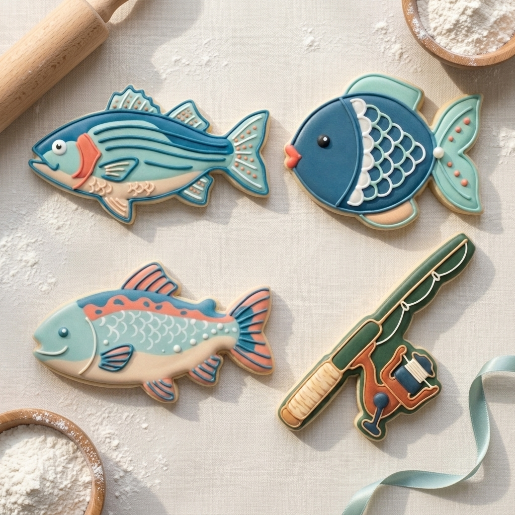 Trophy Fish Catch Quartet Cookie Cutter Set 3D Printed Bundle