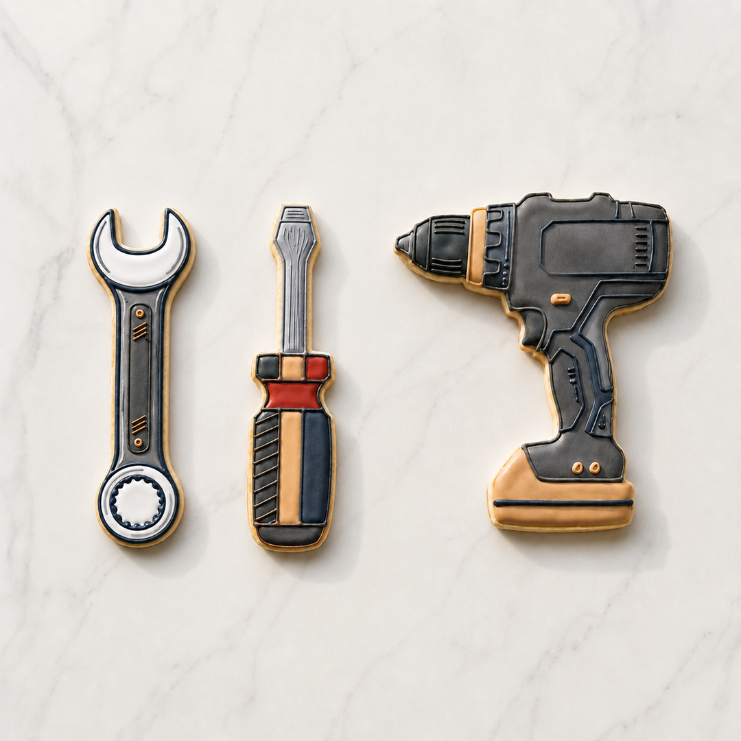 Handyman Tools Trio Cookie Cutter Set 3D Printed Bundle
