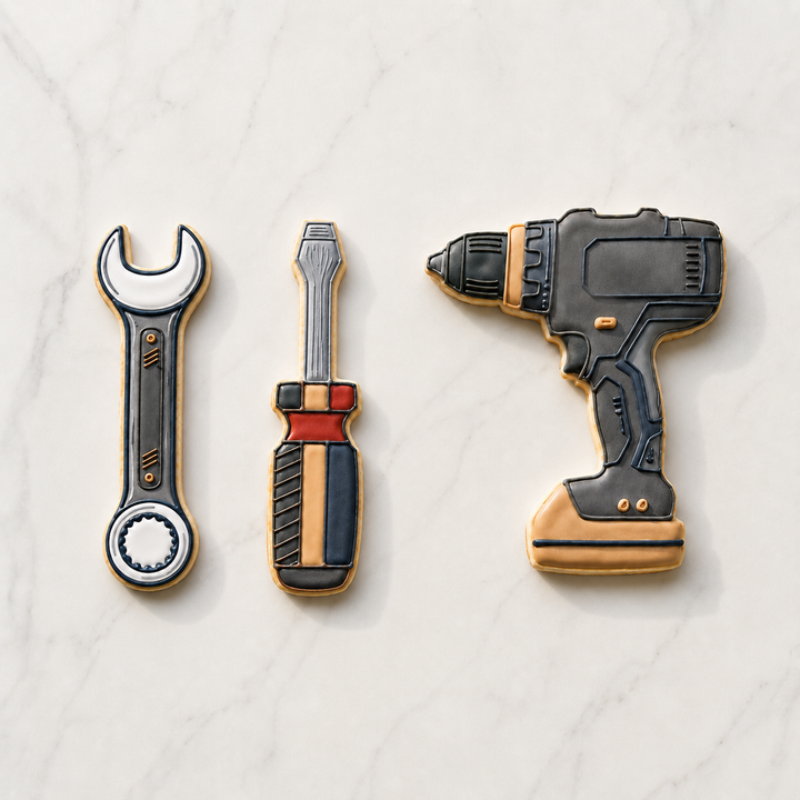 Handyman Tools Trio Cookie Cutter Set 3D Printed Bundle