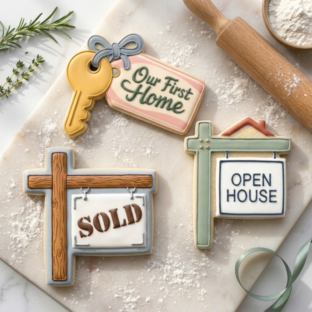 Realtor Closing Gift Trio Cookie Cutter Set 3D Printed Bundle