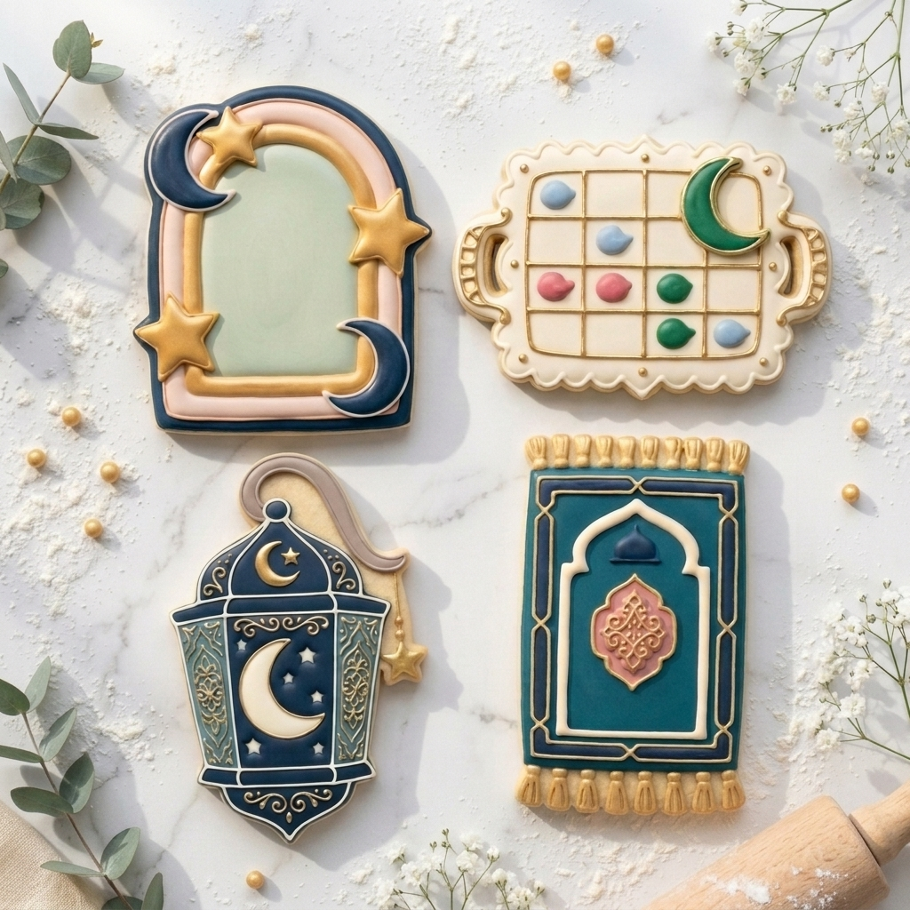 Eid Ramadan Faith Quartet Cookie Cutter Set 3D Printed Bundle