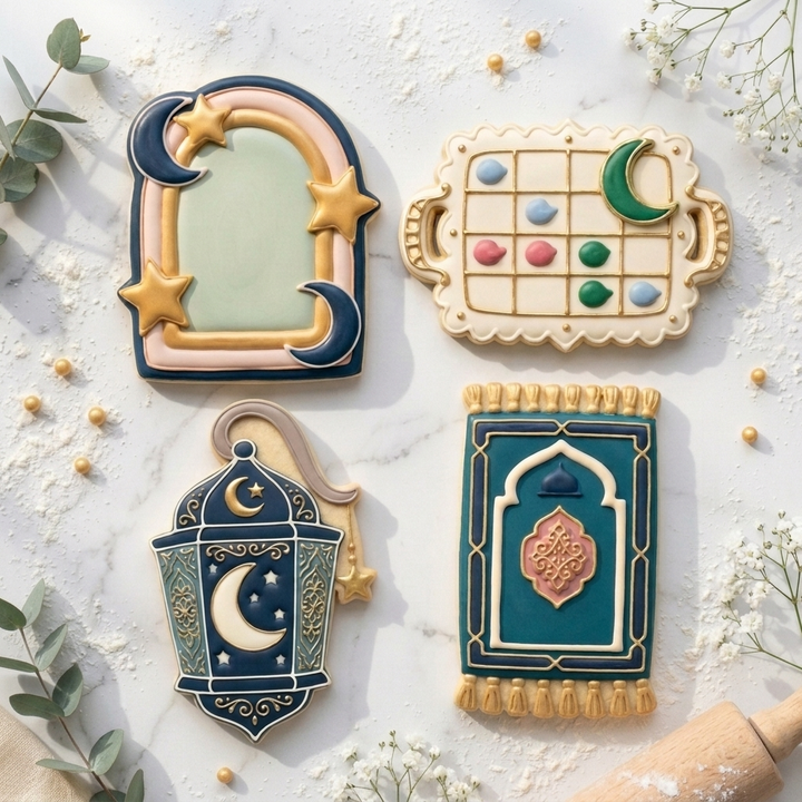Eid Ramadan Faith Quartet Cookie Cutter Set 3D Printed Bundle