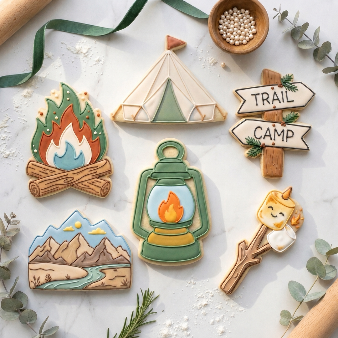 Cozy Camping Adventure Sextet Cookie Cutter Set 3D Printed Bundle