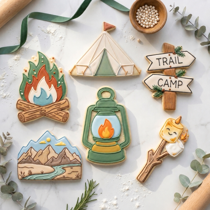 Cozy Camping Adventure Sextet Cookie Cutter Set 3D Printed Bundle