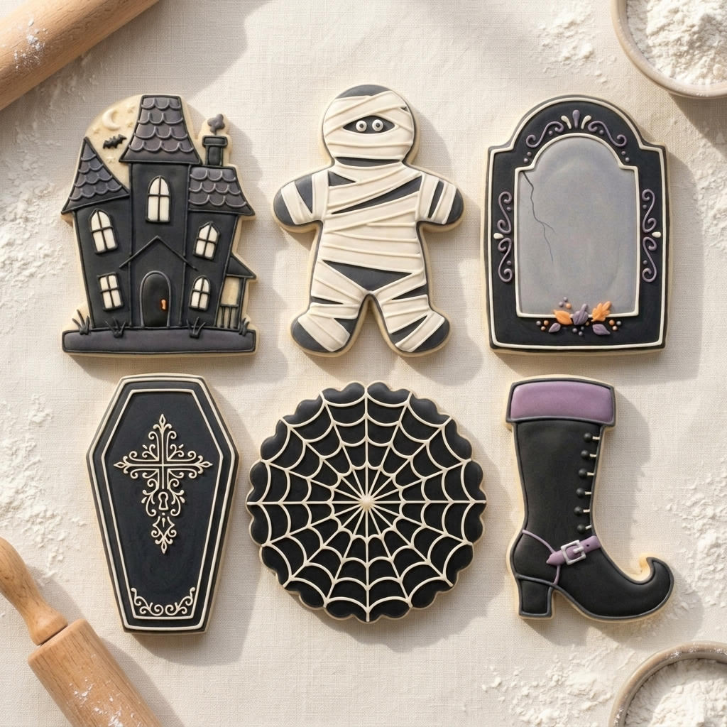 Spooky Haunt Halloween Sextet Cookie Cutter Set 3D Printed Bundle
