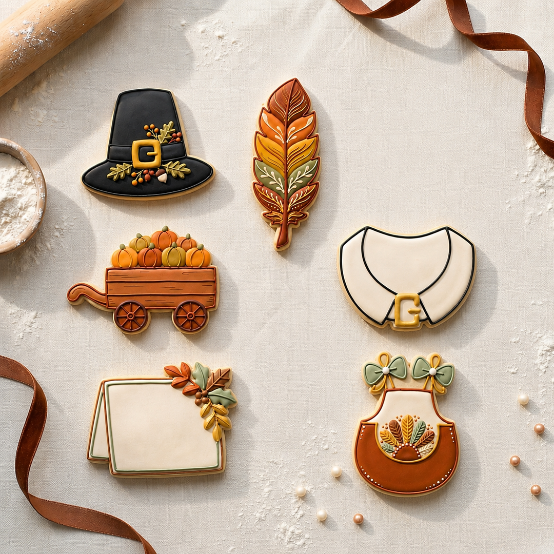 Thanksgiving Feast Sextet Cookie Cutter Set 3D Printed Bundle