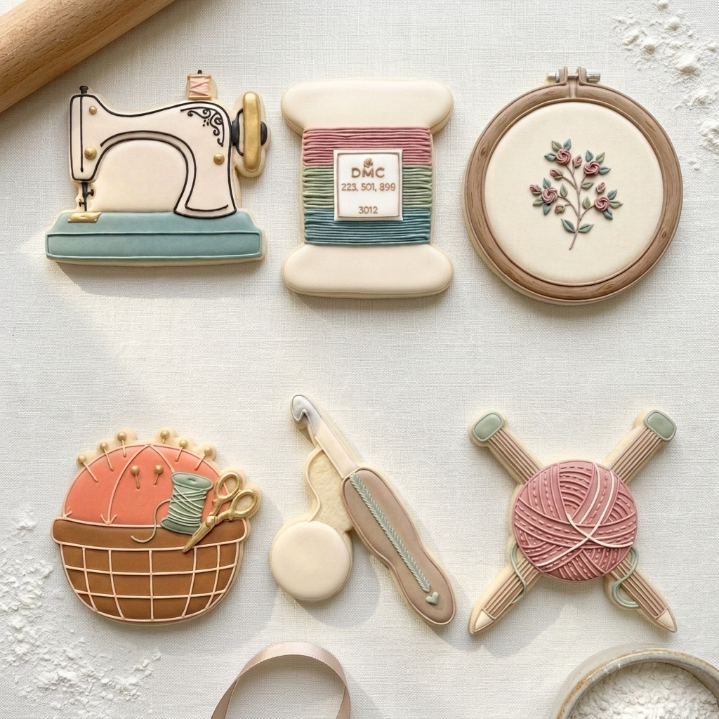 Sewing and Stitching Crafter Sextet Cookie Cutter Set 3D Printed Bundle