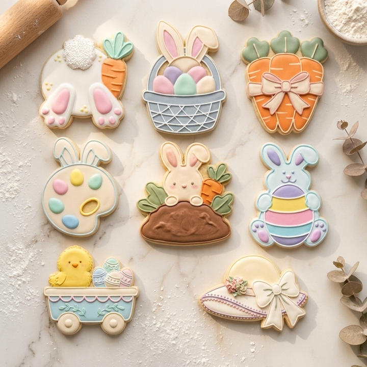 Easter Bunny Hop Mega Octet Cookie Cutter Set 3D Printed Bundle